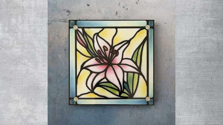 Get Crafty!-Stained Glass Inspired Coaster by Simply Nagomi