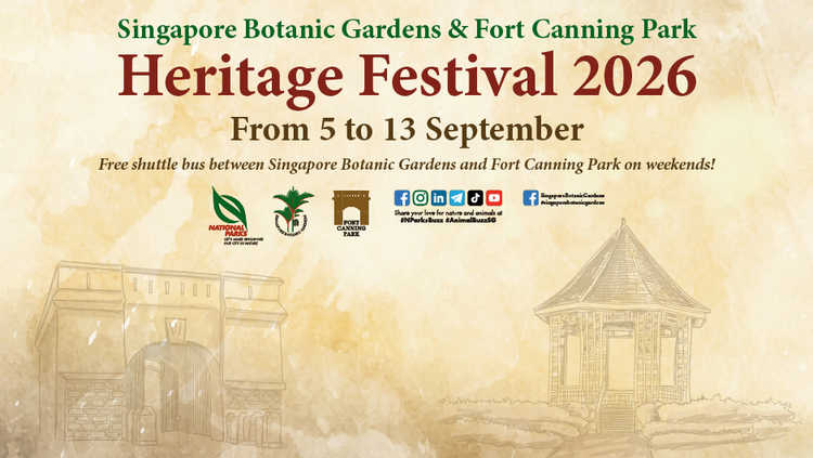 Singapore Botanic Gardens and Fort Canning Park Heritage Festival 2026