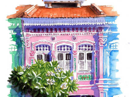 Joo Chiat Shophouse Watercolour Workshop