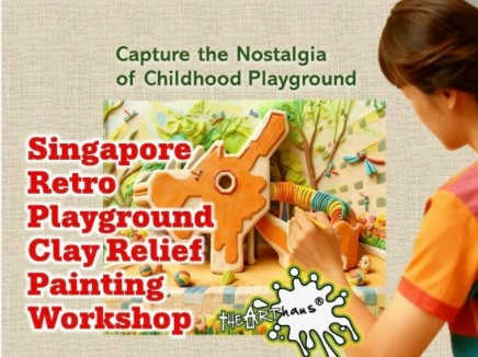 Clay Relief Canvas Painting Workshop : Singapores Mosaic Playgrounds - A Heritage Journey