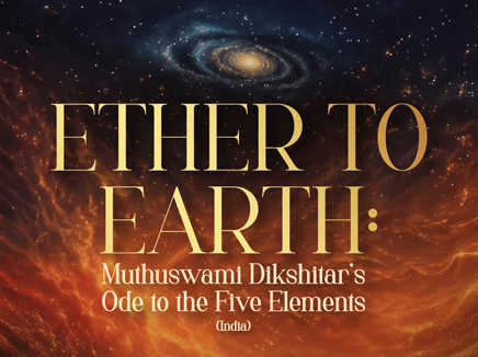 Esplanade Presents | Kalaa Utsavam Ether to Earth: Muthuswami Dikshitar’s Ode to the Five Elements